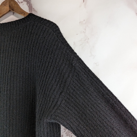 Denim & Supply Ralph Lauren Sweater Womens XL Black Chunky Oversized Slouchy - Picture 9 of 10
